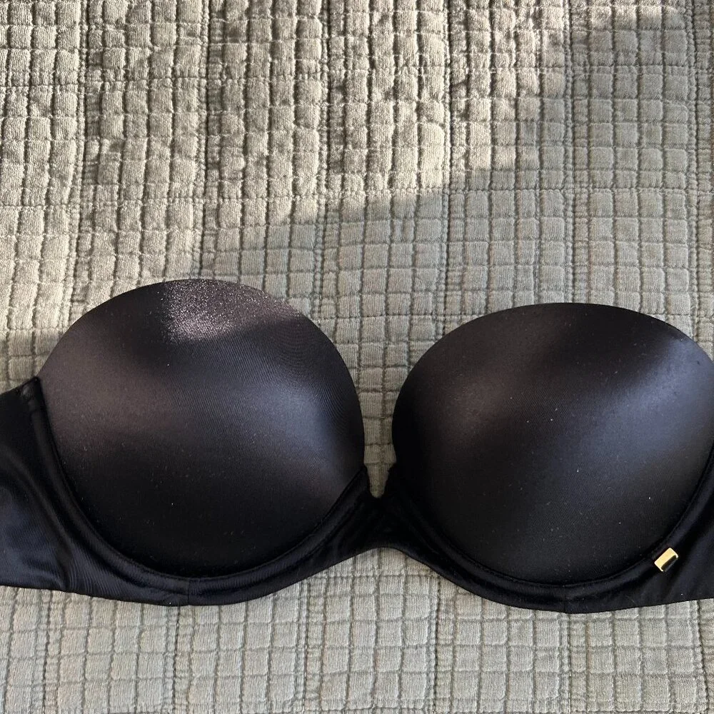 VICTORIA'S SECRET Very Sexy Push-Up Strapless Bra - BLACK - Size 34 C - Picture 2 of 12
